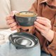 thumbnail image 5 of Juego de tazas MORA Cerámica 300 ml Gris sombra para arte latte, 5 of 7