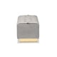 thumbnail image 5 of Ottomana de almacenamiento Powell Glam y Luxe de terciopelo gris, 5 of 8