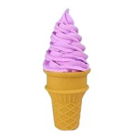 Magideal - Cono De Helado Falso, Muestra De Exhibición De Juguetes De Comida De Imitación, Helado De Imitación Para Exhibición, Decoración De Escritorio, Accesor Violeta