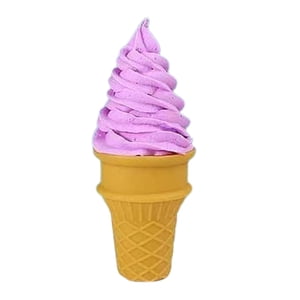 Magideal - Cono De Helado Falso, Muestra De Exhibición De Juguetes De Comida De Imitación, Helado De Imitación Para Exhibición, Decoración De Escritorio, Accesor Violeta