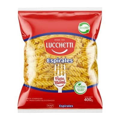 Fideo Pasta Espirales N°56 Bolsa 400 G Lucchetti