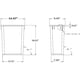 thumbnail image 2 of Bidón de basura Hardware Resources, 35 L, blanco, para cocina y oficina, 2 of 3