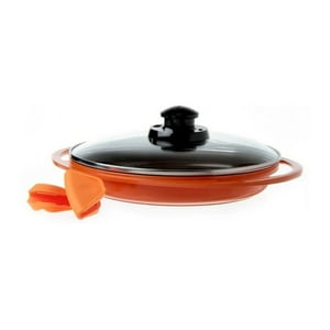 Grill Con Tapa 1,5Lt Naranjo 26Cm Roichen