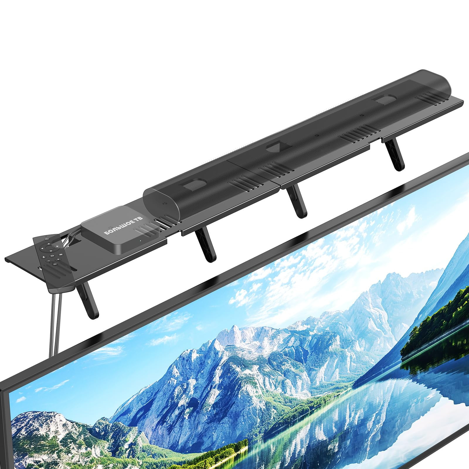 Soporte Para Barra De Sonido Cuisibot Estante De Acero Para Tv Compatible Con Barras De Sonido Hasta 7 Kg