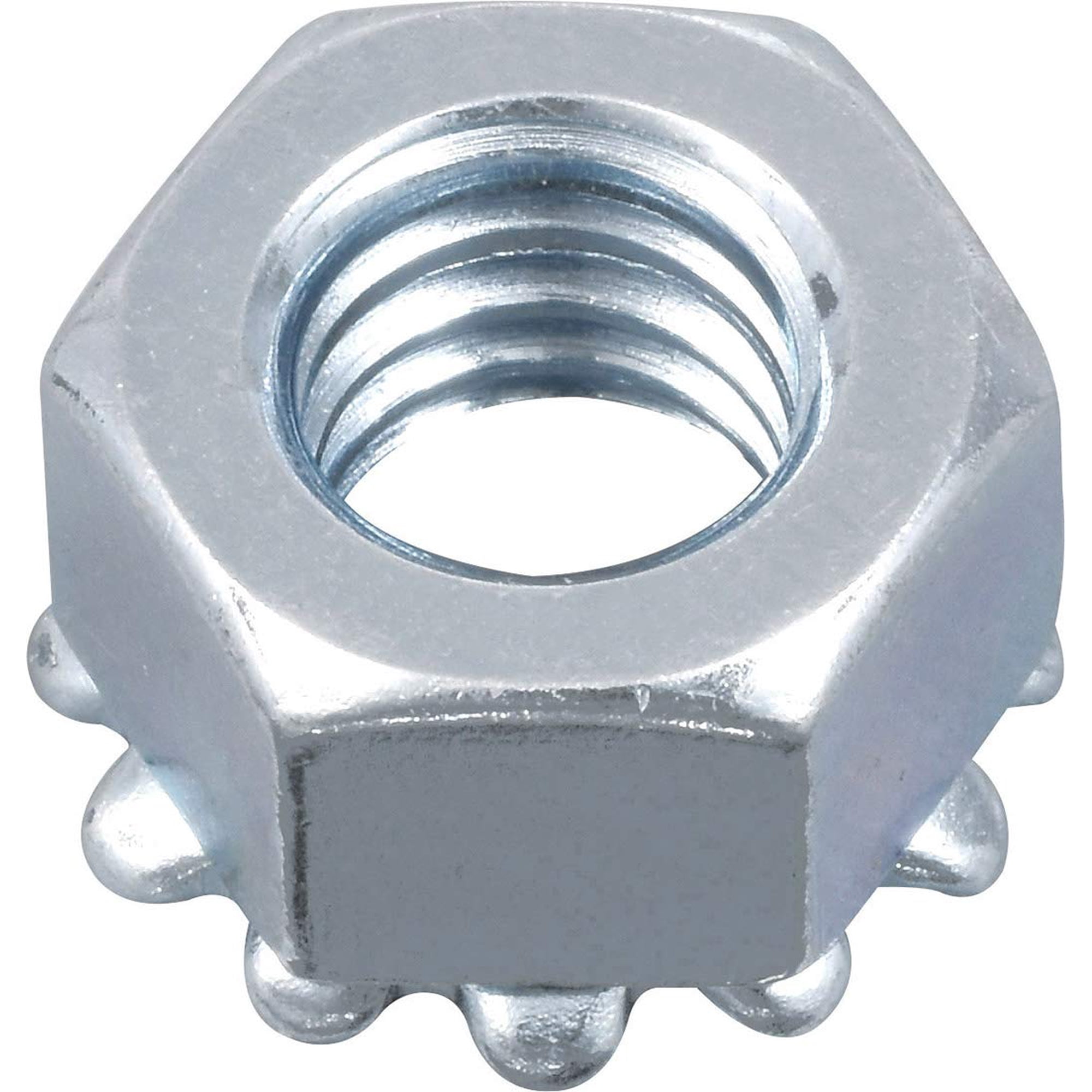 Tuerca Con Arandela De Seguridad Hillman 1/4"-20 De Acero Resistente A La Corrosión