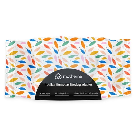 Toallitas Húmedas Motherna 60 Uns Diseño Hojas