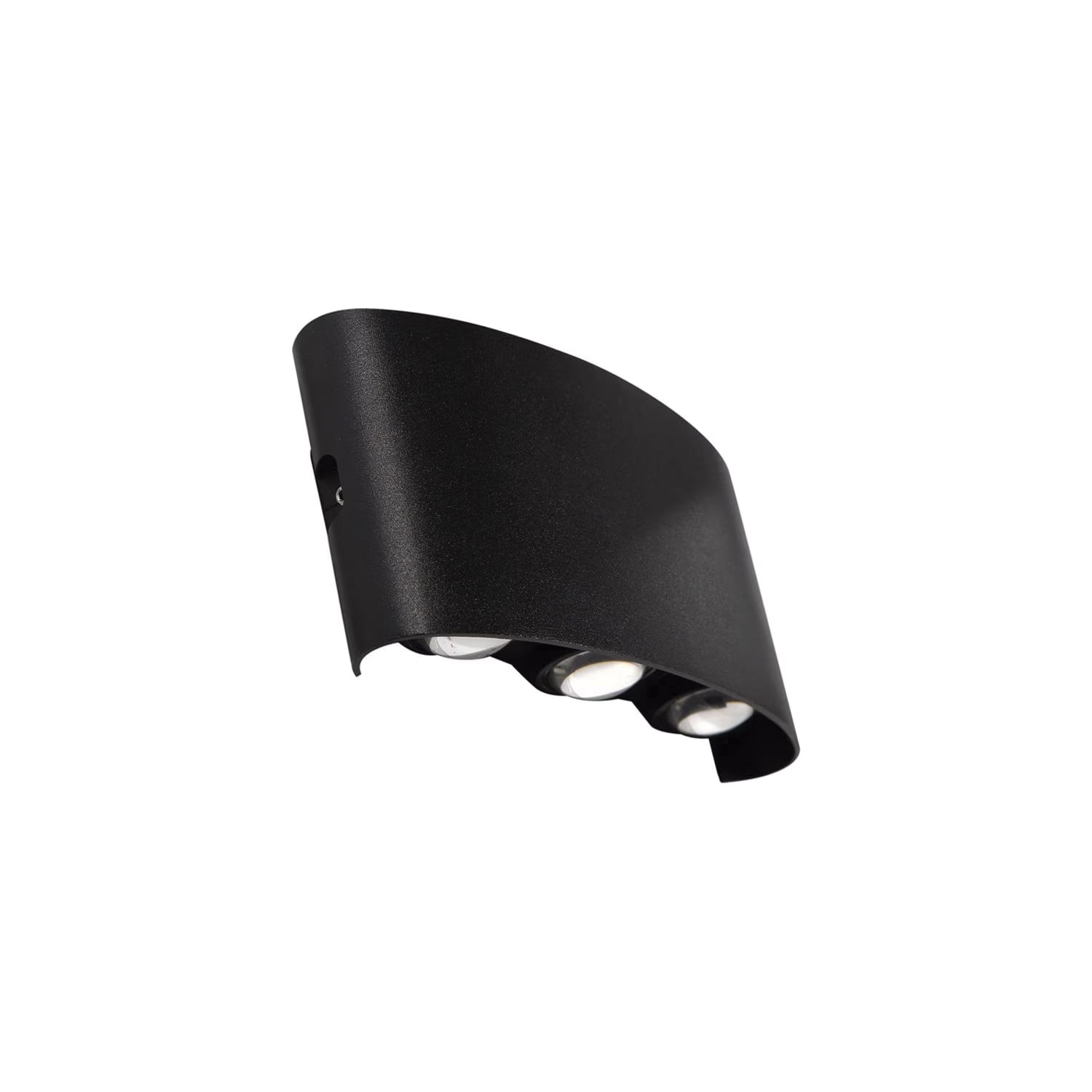 Hb Importaciones - Apliqué De Pared Led Triple 6w Cálido Negro