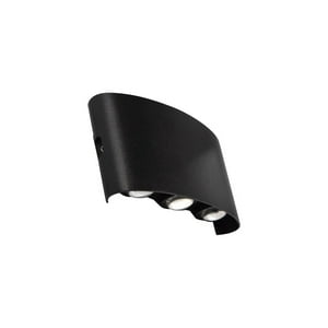 Hb Importaciones - Apliqué De Pared Led Triple 6W Cálido Negro