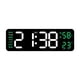 thumbnail image 3 of Reloj Despertador Digital °C/°F 12/24H Dst Reloj De Pared Para El Hogar, Sala De Estar, Mesita De Noche, Verde, 3 of 5