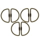 thumbnail image 2 of 6 Piezas Peque?o Tornillo Cerradura Llavero Llavero Colgante Hebilla 2 Pulgadas En Forma De D Bronce, 2 of 5