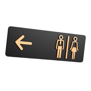 Bothyi - Letrero De Baño Para Baño Masculino Y Femenino, Letrero Para Baño, Lugar Público, Bar, Tipo C