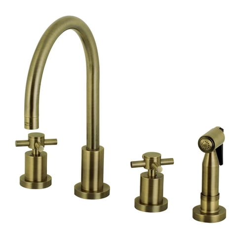 Grifo De Cocina Kingston Brass Concord De 8 Pulgadas, Amplio