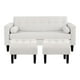 thumbnail image 1 of Sofa Retro 3c + 2 Pouf Felpa 00 Crudo, 1 of 6