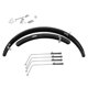 thumbnail image 2 of Guardabarros Plegable Para Bicicleta, Reparación De Guardabarros Delantero Y Trasero Para Ciclismo Al Aire Libre, 16 Pulgadas, Negro, 2 of 3