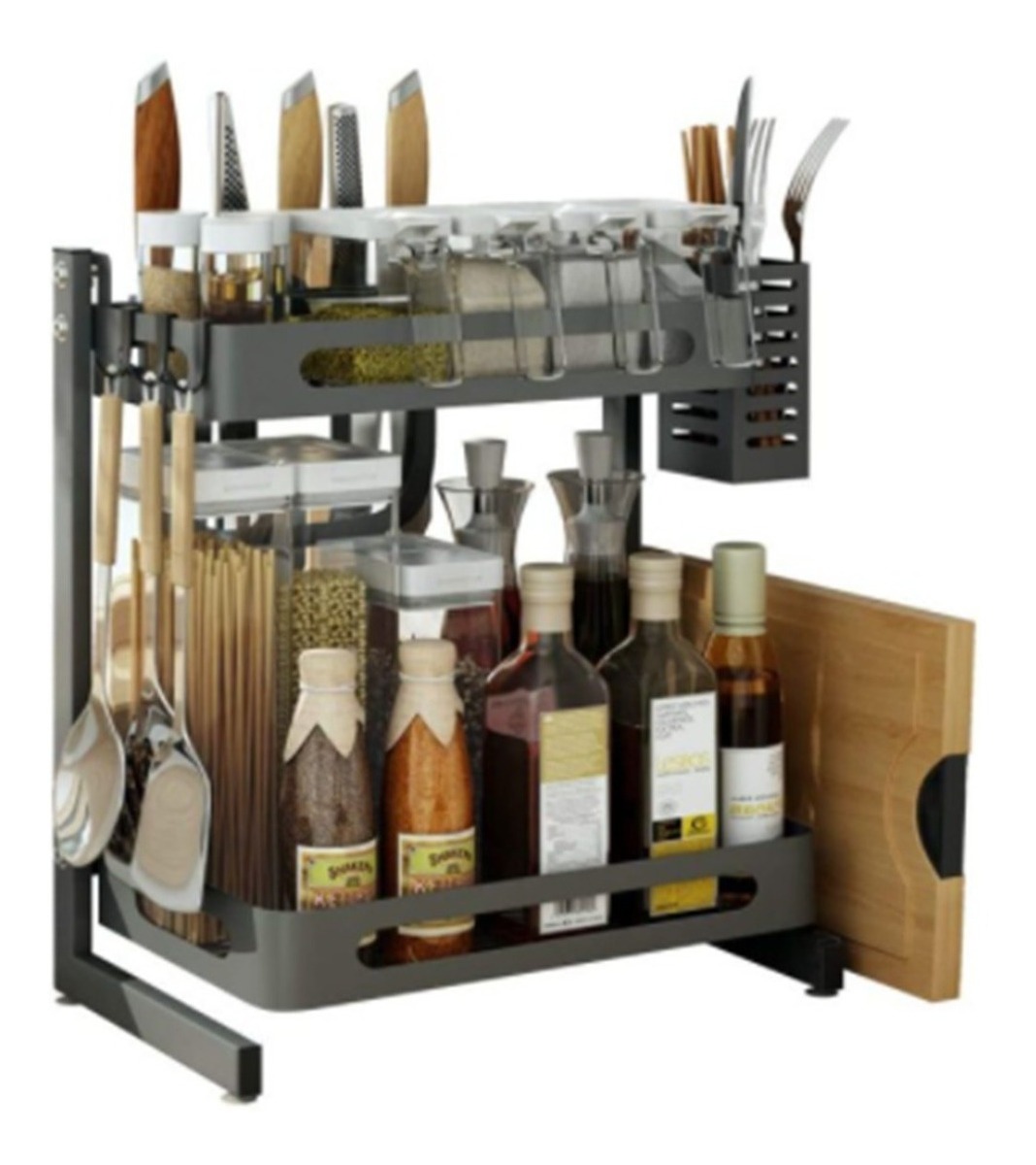Genérico - Rack Estante Organizador Multi Función 2 Niv Metal Cocina