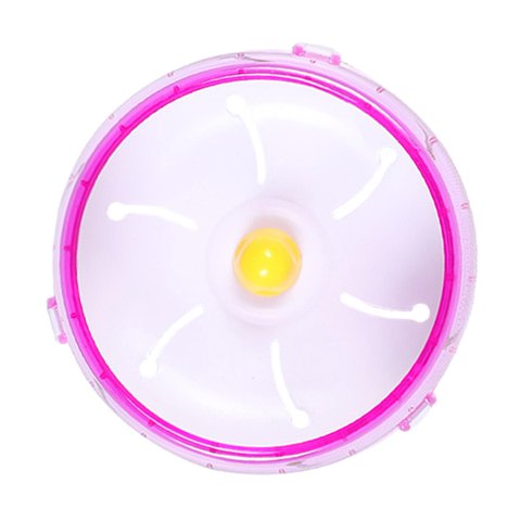 Ioensy - Disco De Plástico Para Correr Spinner Hamster Rueda De Ejercicio Rosa 17,5 Cm