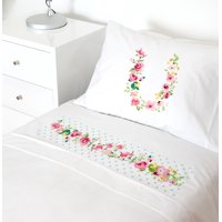 Tuyo Print - Juego De Sábanas Transición Letras Vintage U