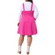 thumbnail image 3 of Agnes Orinda Disfraces de Halloween para Mujer Tallas Grandes Vestido Corto de Pana Pichi Vestidos en General Falda con Tirantes y Bolsillo 3X Rosa Fucsia, 3 of 5