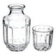 thumbnail image 1 of Botella De Vino Licor Con Vaso De Vidrio Hogar Bar 500ml, 1 of 2