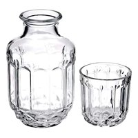 Oem - Botella De Vino Licor Con Vaso De Vidrio Hogar Bar 500Ml