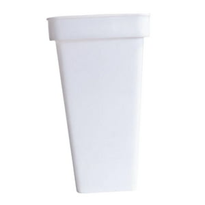Genérico - Jarrón Cuadrado De Plástico Con Forma De Cubo Para Flores, Moderno, Ligero Y Versátil, Color Blanco, Talla S