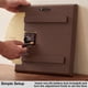 thumbnail image 5 of Reloj de Pared Driini Madera y Oro 36 × 30 × 4 cm con Batería, 5 of 6