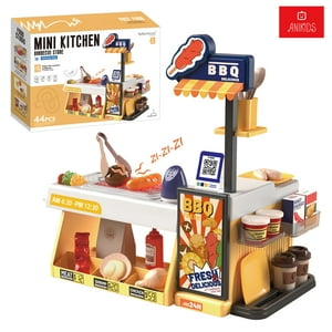 Anikids - Juguete Cocinar Bbq Parrilla 44 Piezas Con Luz Sonido Niños