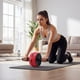 thumbnail image 3 of Rueda Abdominal PWRFitness Roja con Mango de Espuma para Ejercicio Core, 3 of 3
