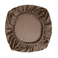 Magideal - Funda De Poliéster Para Asiento De Silla, Duradera, Tapizada, Cómoda, Suave Con Borde Elástico, Protección Para Muebles, Lavable, Extraíble , Nuevo Café Merbau, 38-48Cm