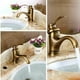 thumbnail image 2 of Grifo de baño retro, mezclador monomando de lavabo en latón, 2 of 5