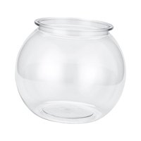 Magideal - Tanque De Peces Pequeño Transparente, Tanque De Peces Para Peces Pequeños, Mesa De Jarrón De Pecera De Acuario Redondo Para El Hogar, Tanque De Peces