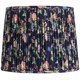 thumbnail image 1 of Pantalla de lámpara Springcrest 33x38x30 cm Azul marino Floral plisada, 1 of 7