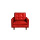 thumbnail image 1 of Sofá Napoles 1C Cuero Kentucky Rojo, 1 of 3