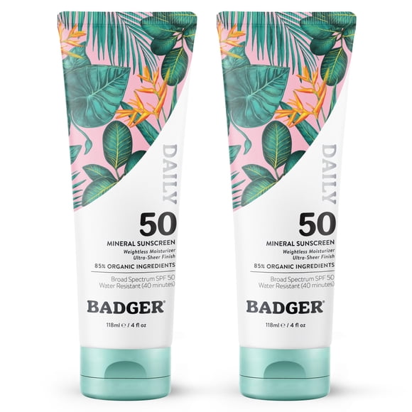 Protector Solar Mineral Orgánico Spf 50 2 Unidades De 118 Ml