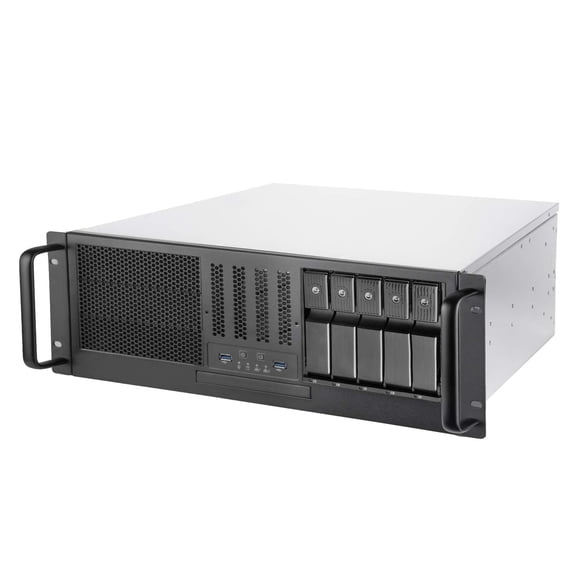 Funda para servidor SilverStone RM41-H08, 4 U, montaje en rack, 5 x 3,5 compartimentos intercambiabl