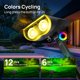 thumbnail image 3 of Focos solares Consciot, 22 LED, IP67, impermeables, paquete de 4, 3 of 9