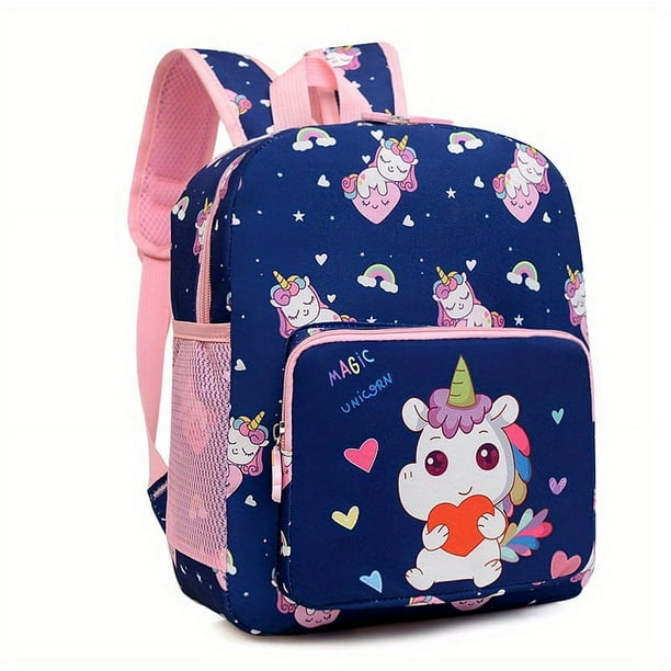 New Children's Kawaii Cartoon Cute Backpack, Unicorn Pattern Backpack School Bag For Kindergarten Primary School Students Lightweight Large Capacity Backpack