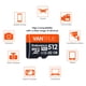 thumbnail image 5 of Tarjeta SD Vantrue de 512 GB microSDXC UHS-I U3 4K UHD con adaptador, 5 of 9