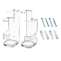 Bothyi - 2 Estantes De Pared Con Soporte De Exhibición De Pared De Sable De Luz Para Exhibición Artesanal, Transparente Resistente