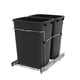 thumbnail image 1 of Bote de Basura Rev-A-Shelf RV-18KD-18C S Doble Extraíble 35L Negro, 1 of 9