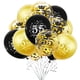 thumbnail image 1 of Decoraciones De Cumpleaños Globos Negros Y Dorados Para 55 Años 15 Piezas, 1 of 7
