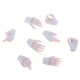 thumbnail image 2 of Modelo De Manos Y Guantes A Escala 1/6 Para Figura Femenina De 12" (blanco), 2 of 5