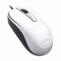 Mouse Alámbrico Genius Dx-120-Wh, Conexión Usb, Blanco