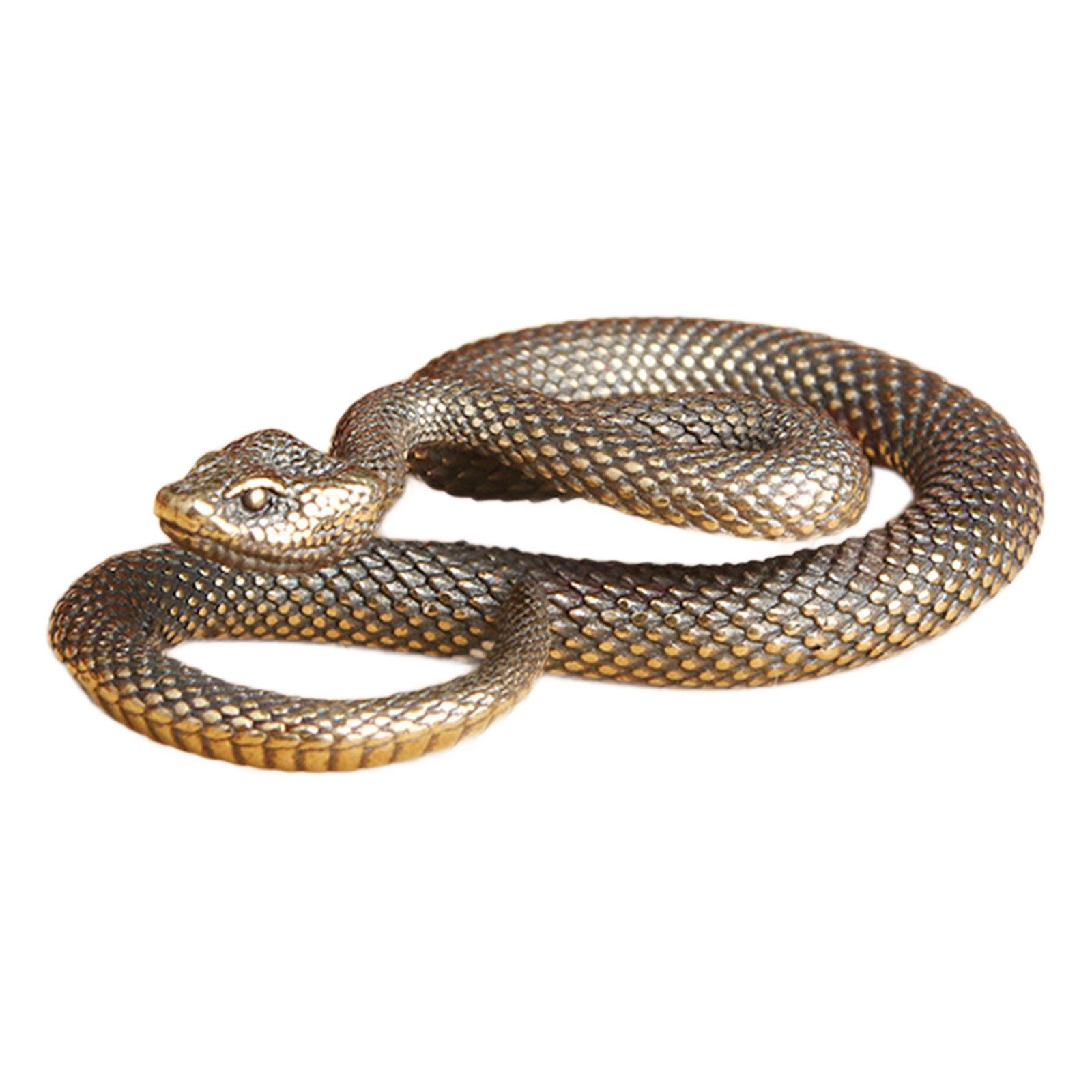 Bothyi - Llavero Con Forma De Serpiente, Colgante, Estatua De Serpiente De Latón Para Casa De Té, Estantería, Sala De Estar
