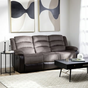 Daniels - Sofá 3 Cuerpos Reclinable Moderno Café Praga 8040Sbr