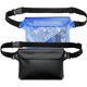 thumbnail image 1 of Bolsa impermeable con correa para la cintura (paquete de 2) | La mejor manera de mantener tu teléfono y objetos de valor seguros y secos | Ideal para navegar, nadar, hacer snorkel, kayak, playa, pisci, 1 of 7