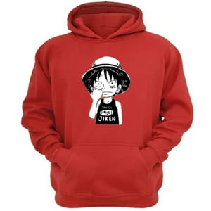 Genérico - Polerón Canguro Luffy Rojo Talla Xl Unisex