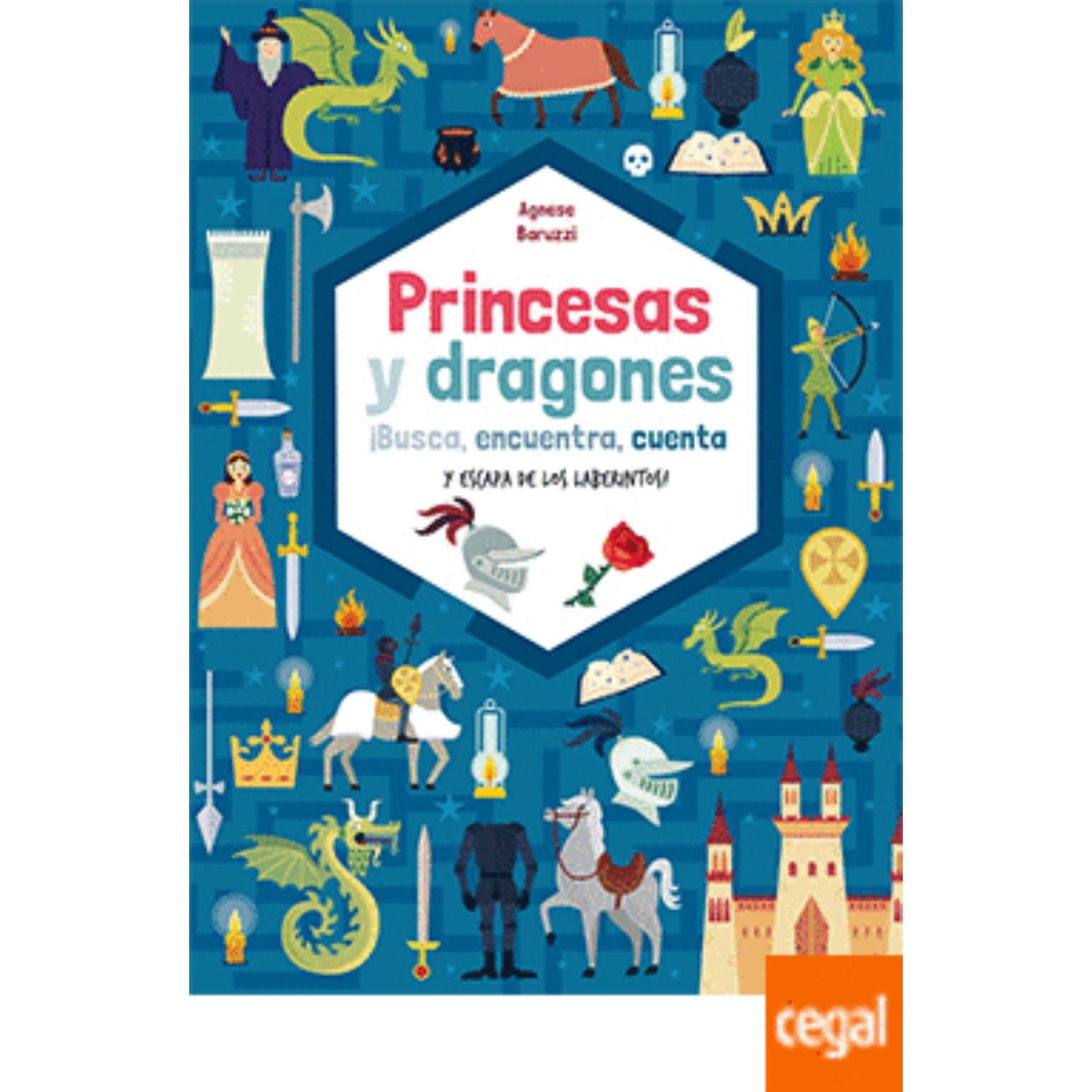 Ediciones Lu - Libro Princesas Y Dragones, Busca, Encuentra, Cuenta