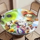 thumbnail image 5 of Plantas contra zombis-theme Fitted Round Tablecloths Elastic Edged Table Covers Waterproof Table Cloth for Kitchen Holiday Party Tables Decor 120cm, 5 of 6