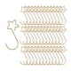 thumbnail image 5 of 100 Uds. Ganchos para árbol de Navidad con forma de estrella, ganchos para adornos navideños para fiestas, suministros de Navidad, perchas para árbole Oro, 5 of 5